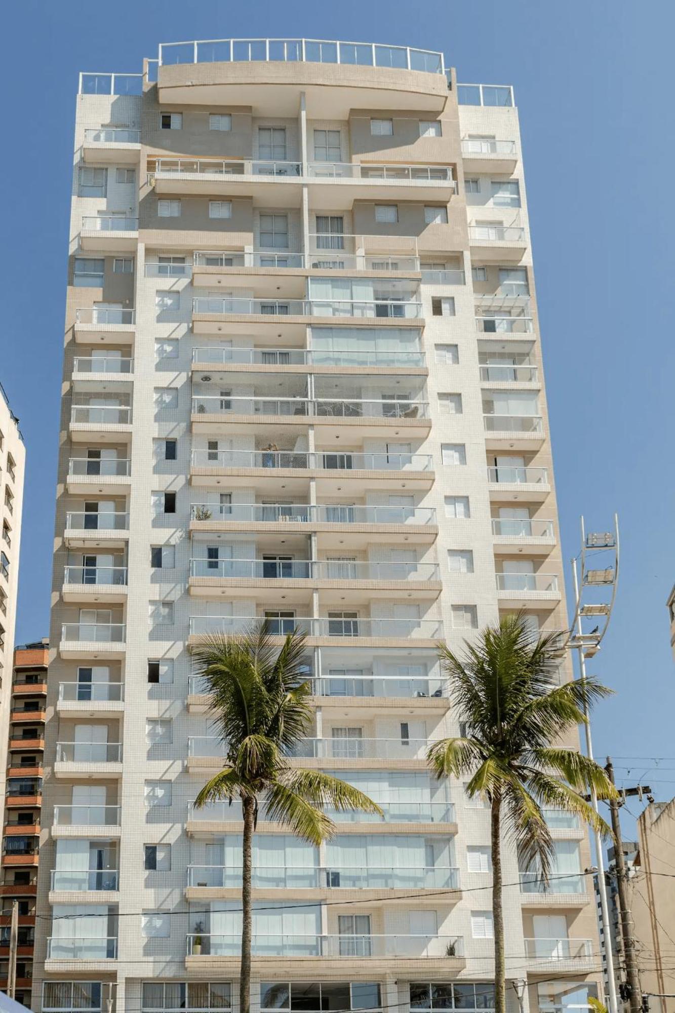 Apto - Predio De Frente Para Praia - Asturias - Guaruja - 2 Vagas Garagem - Wi-Fi E Ar Condicionado Екстериор снимка